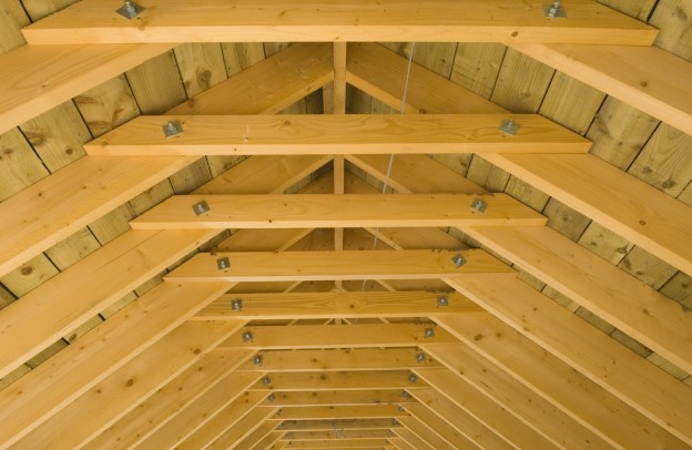 Newly Constructed Roof Interior