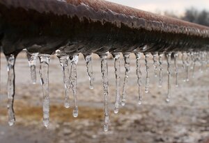 Broken pipe from freezing temperatures causing water damage to home