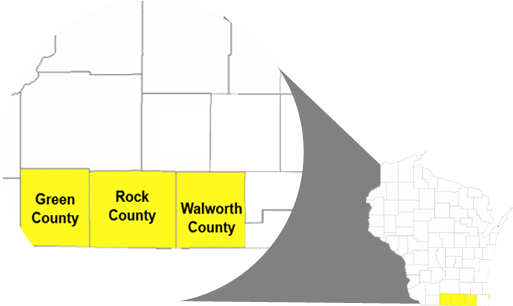 Janesville map