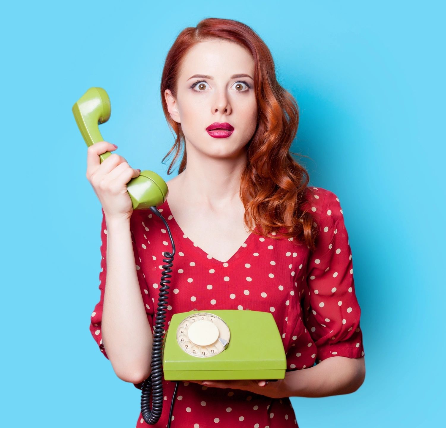 Woman holding a phone