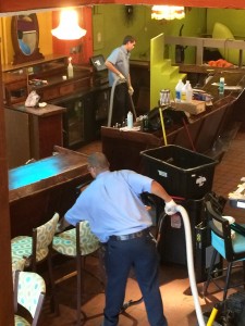 servicemaster crew cleaning on bar rescue