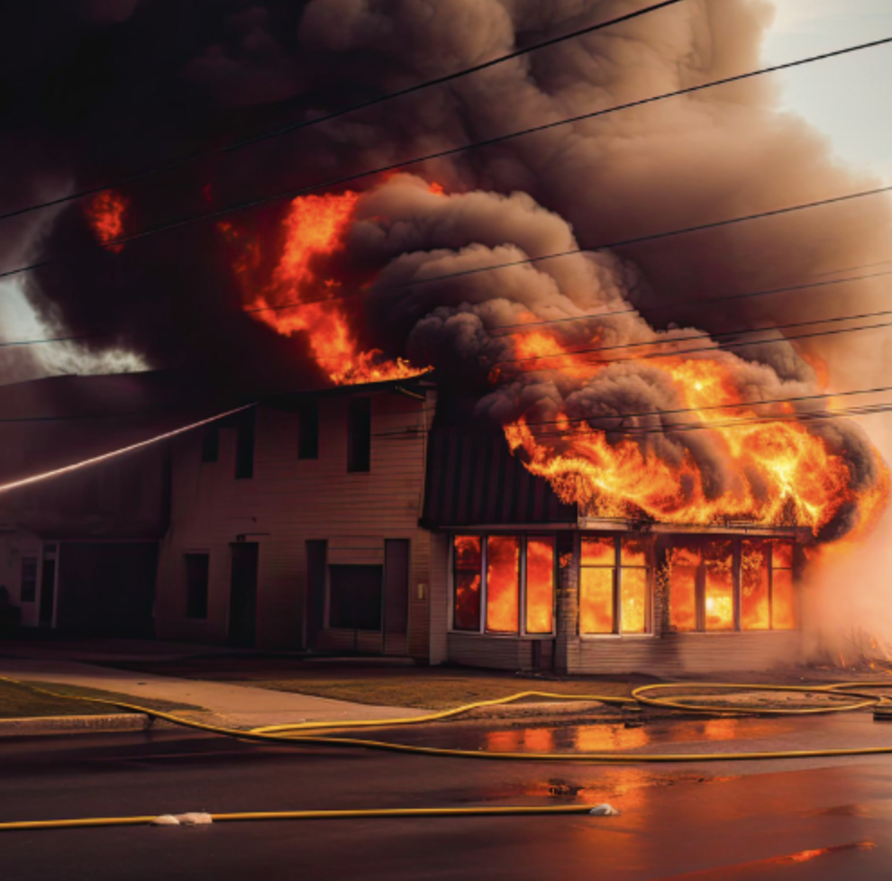 Four different types of commercial fires