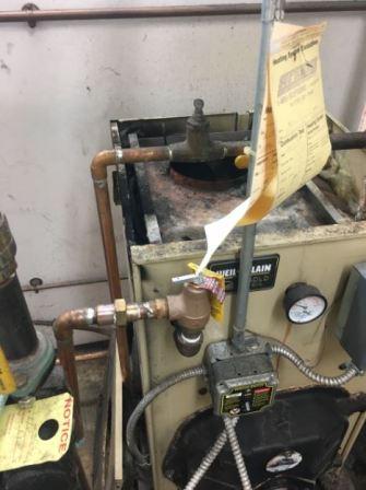 puff back soot damage on furnace