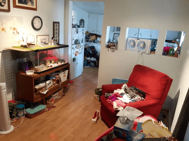 hoarded home