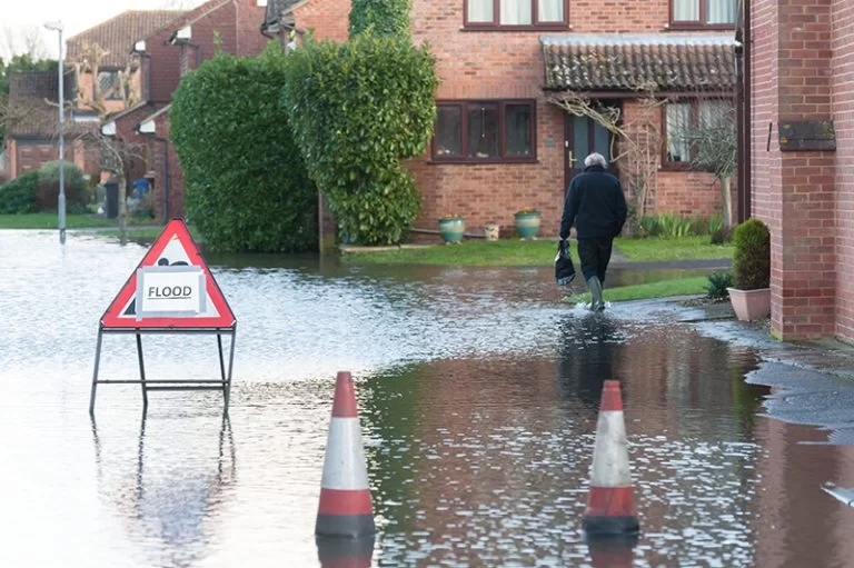 picture of a flooded street