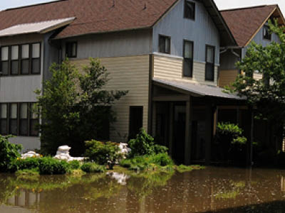 Flooded home