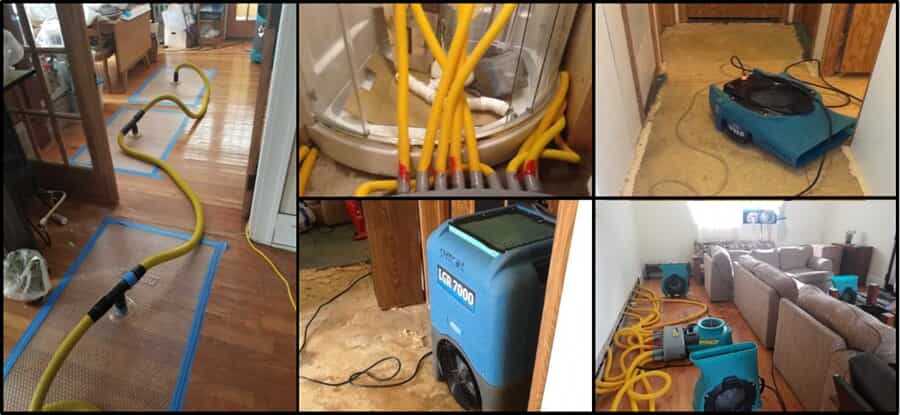 Multiple picutres of cleaning equipment