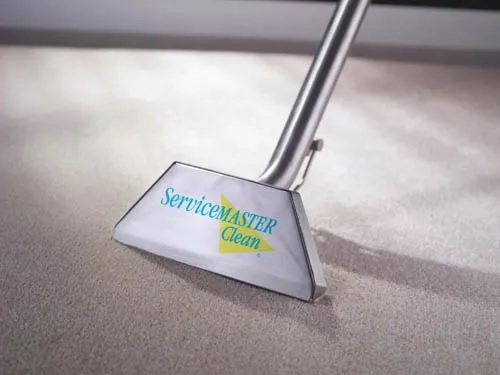 ServiceMaster Clean Vacuum with logo on it