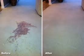 Before and After Stained Carpet