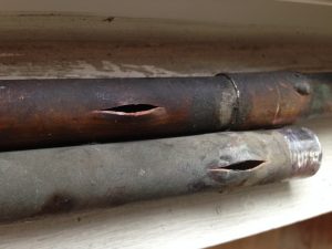 rusty busted pipes