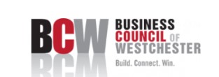 BCW Business Council of Westchester logo, tagline: Build. Connect. Win.