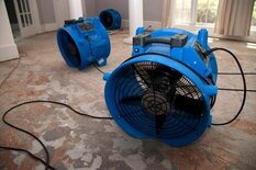 Large Fans Drying the Floor