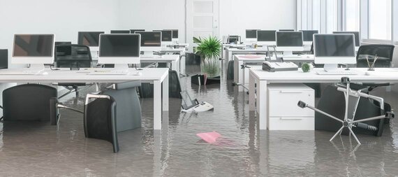 Computer Room Flooded With Water