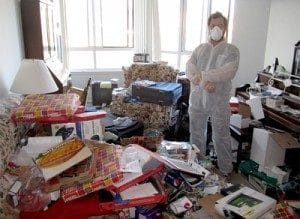 extreme hoarding case within a home