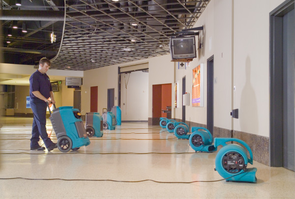 Water damage cleanup in a building in Jersey Shore NJ