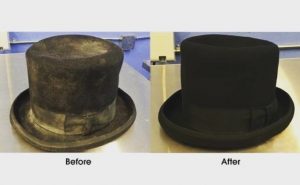 Before and after top hat