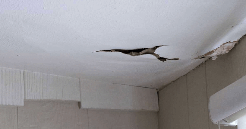 Crack a ceiling
