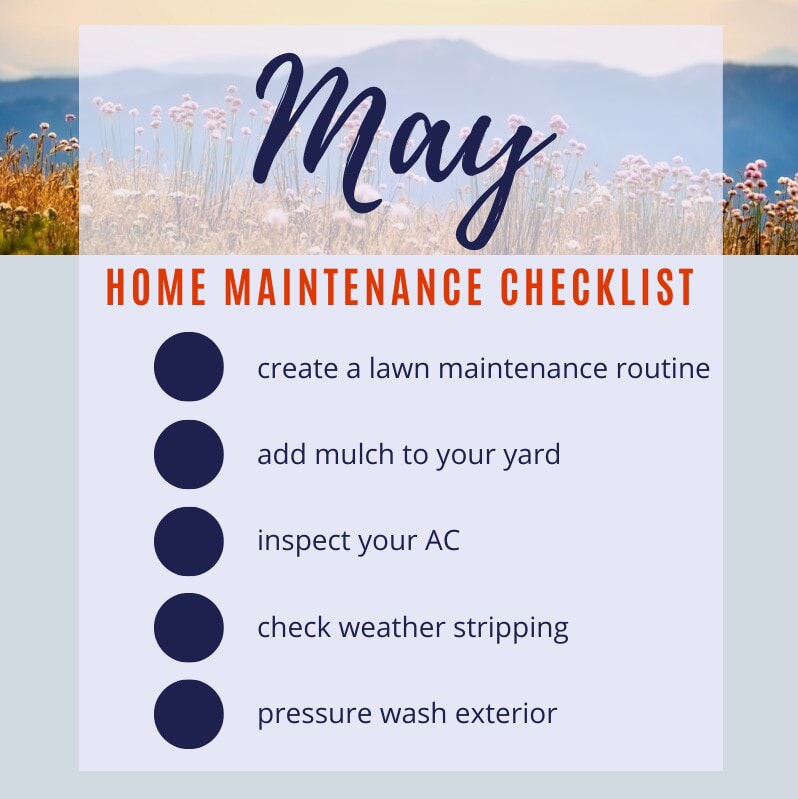 May home maintenance checklist
