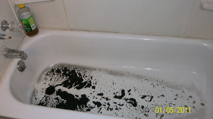 Mold in bath tub