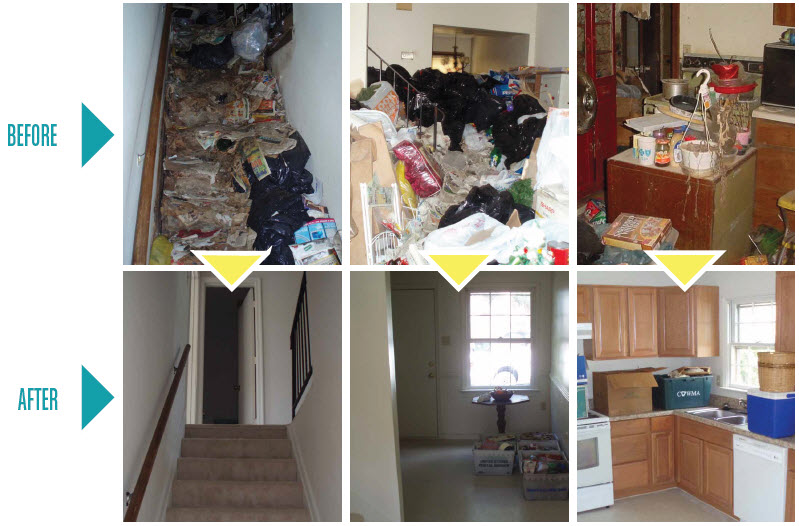 hoarder cleanup before and after 