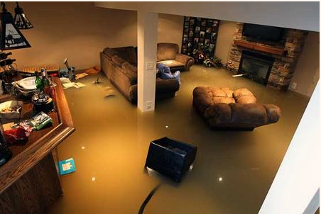 flooded basement