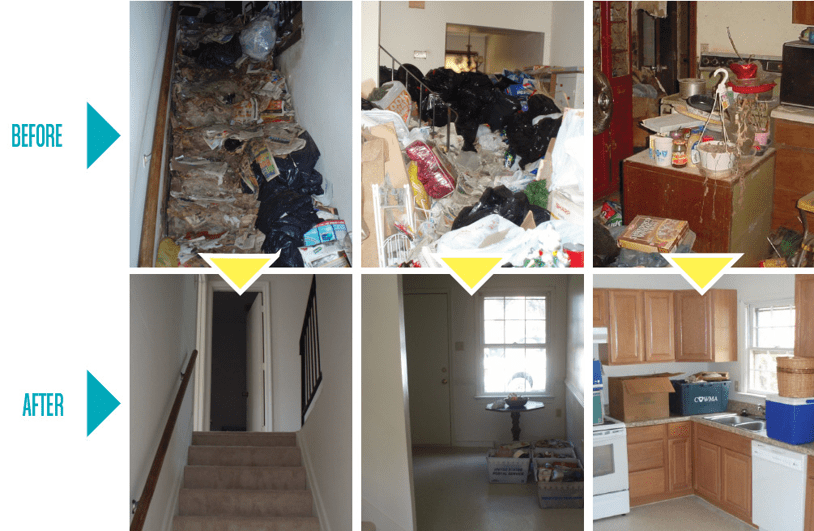 Hoarding before and after pictures