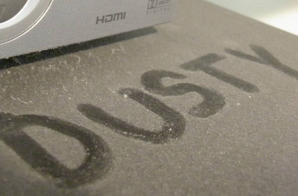 the word dusty written in dust