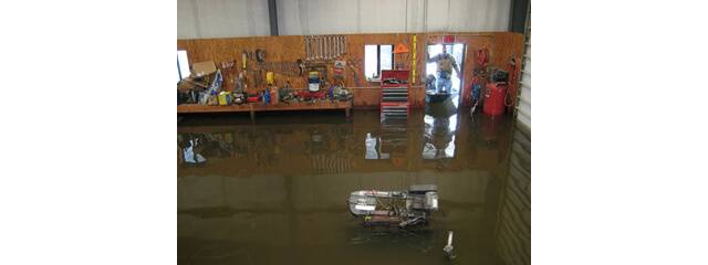 flooded garage